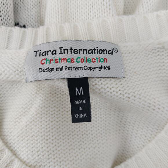 Tiara International Christmas Collection Size M Ugly Christmas Sweater - Picture 3 of 16